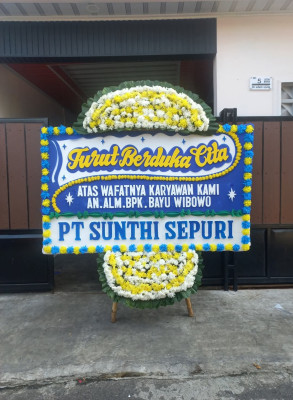 Papan Bunga Duka di Patih Galung